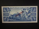 KUBA, 20 Pesos 1983 specimen MUESTRA, BNB. B827cs, Pi. 94