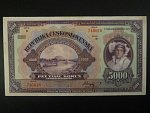 5000 Kč 1920 série B, neperforovaná