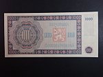 1000 Kčs 1945 série C 07 s perf. 3md nad sebou
