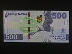 ZAMBIE, 500 Kwacha 2024, BNB. B176a