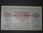 100 Kč 15.4.1919 padělek typ 7 Meszaros, barevná typ určující fotokopie od Dr. Moravce