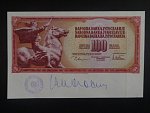 100 Dinara 1978 schvalovací tisk s okrajem, raz. + podpis, BNB. B412d, Pi. 90a