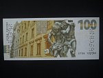 100 Kč 2022 série ET 08 s 2x svisle perf. SPECIMEN, pamětní k 100.výročí budování české měny, motiv s Karlem Englišem