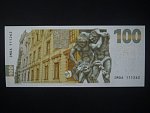100 Kč 2022 série IM 06 s červeným přetiskem NEPLATNÉN na A, nevydaná pamětní 100 Kč s portrétem Karla Engliše s velkým hologramem orlice, Ba. CZ 31Ns