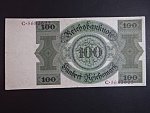 Německo, 100 RM 1924 série C, podtiskové písmeno B, Ba. D7