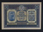 10 Lire 1918 Benátky - okupace Rakousko-Uherskem, BNB. B506a, Pi. M6