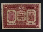 20 Lire 1918 Benátky - okupace Rakousko-Uherskem, BNB. B507a, Pi. M7