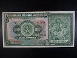 100 Kč 14.1.1920 série W, 1x perf. SPECIMEN