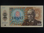 10 Kčs 1986 série J 39, II. tisková deska