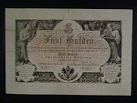 5 Gulden 1866 černý číslovač, série R25