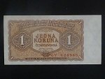 1 Kčs 1953 série GV, vélké písmena, tiskárna STC Praha