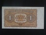 1 Kčs 1953 série JP, vélké písmena, tiskárna STC Praha