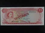 BAHAMY, 3 Dollars 1968, BNB. B203b, Pi. 28