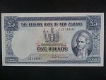NOVÝ ZÉLAND, 5 Pounds 1961, BNB. B107e, Pi. 160