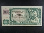 100 Kč 1961/1993 série X 59,  kolek, II.vydání, číslovač 2d, vodoznak 14