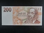 200 Kč 1993 série A 08 proužek Kčs, bílý papír