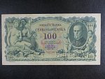 100 Ks 1931/1940 s přetiskem série Lb, II.vydání, 2x SPECIMEN dole