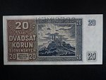 20 Ks 1939 série Ml 74 perf. SPECIMEN nahoře