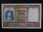 500 Pesetas 1931, (v oběhu: 1938), BNB. B526a, Pi. 84