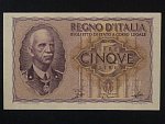 5 Lire 1939, BNB. B314a, Pi. 28