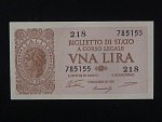 1 Lire 1944 var. podpisu, BNB. B316a, Pi. 29a