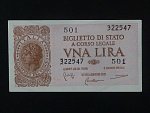 1 Lire 1944 var. podpisu, BNB. B316b, Pi. 29b