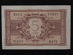 5 Lire 1944 série 0401, BNB. B318b, Pi. 31b