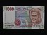 EVROPA - ITÁLIE - 1000 Lire 1990, podpis Fazio/Amici, BNB. B465c, Pi. 114c