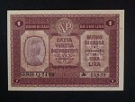 1 Lire 1918 Benátky - okupace R-U, var. číslovače (b), BNB. B504b, Pi. M4