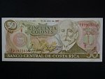 KOSTARIKA, 50 Colones 1987, BNB. B536a, Pi. 253