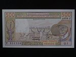 ZÁPADNÍ AFRIKA, TOGO, 500 Francs 1979 T, BNB. B110Ta, Pi. 805T