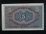5 Kč 1919 série 0026 padělek typ.1 - padělatelská dílna Vídeň