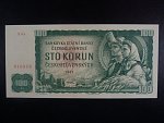 100 Kčs 1961 série X 04, číslovač 1c, vodoznak 13