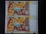 5000 Sk 1995 série A, nerozstřižené 2 kusy