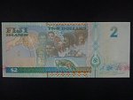 FIDŽI, 2 Dollars 20OO pamětní - milénium, BNB. BNP501a