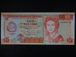 BELIZE, 5 Dollars 1990, BNB. B311a, Pi. 53