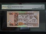 BELIZE, 20 Dollars 2014 - PMG 66, BNB. B327e, Pi. 69e