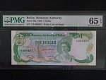 BELIZE, 1 Dollar 1980 - PMG 65, BNB. B201a, Pi. 38a