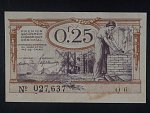 Nouzová poukázka 25 Centimes (0,25 Franc) 1918