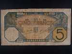 FRANCOUZSKÁ ZÁPADNÍ AFRIKA, 5 Francs 1929, Dakarská emise, BNB. B101Di2, Pi. 5B