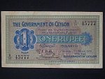 CEJLON, 1 Rupee 1918, BNB. B211b, Pi. 16