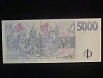5000 Kč 2026 série 01 T pamětní s přítiskem ČNB 100 LET 1926 - 2026