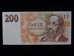 200 Kč 1993 série A 51 proužek Kčs, bílý papír