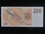200 Kč 1993 série A 50 proužek Kčs, bílý papír