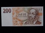 200 Kč 1993 série A 50 proužek Kčs, bílý papír