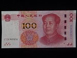 ČÍNA, 100 Yuan 2015, BNB. B4123a