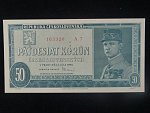 50 Kčs 1948, serie A 7, perf. 3md  nad sebou