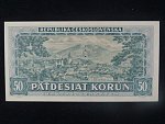 50 Kčs 1948, serie A 7, perf. 3md  nad sebou
