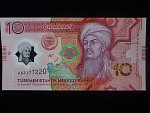 TURKMENISTÁN, 10 Manat 2025 pamětní polymer vydání, BNB. B242a