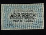 1 Kč 1919 série 169, modrá
